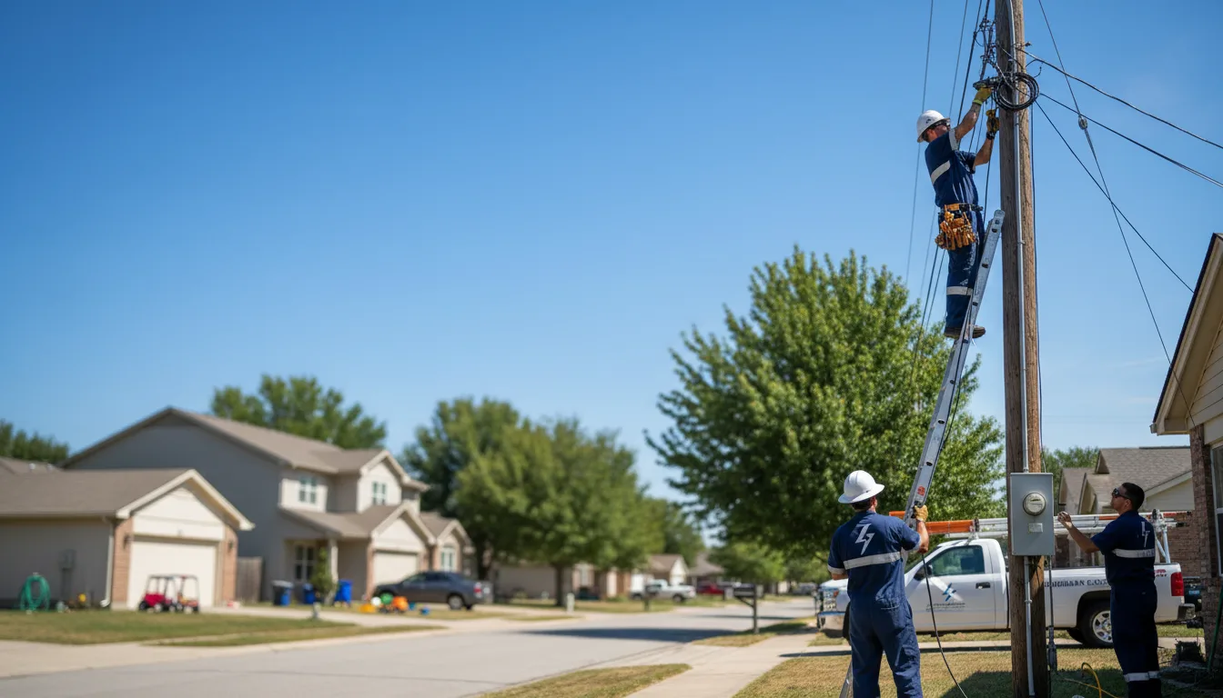 Residential electrician providing installation services in Marshall, AK